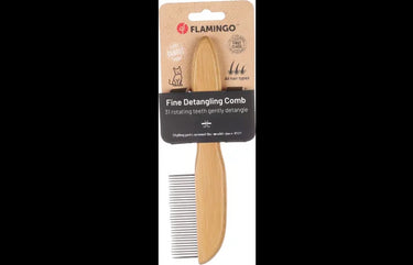 Flamingo Fine Detangling Rotating 31 Pins Cat Comb -